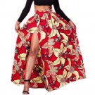 New Hot Summer Women Dashiki Skirt African Print Clothing African Style with Side Split Vintage Maxi