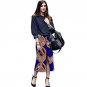 Fashion Front Kick Pleat Womens Formal Wear African Skirt African Colorful Print Element Dashiki Clo