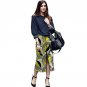 Fashion Front Kick Pleat Womens Formal Wear African Skirt African Colorful Print Element Dashiki Clo