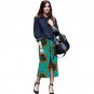 Fashion Front Kick Pleat Womens Formal Wear African Skirt African Colorful Print Element Dashiki Clo