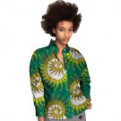 African personal tailor women printting dashiki clothes turndown collar ladies long sleeve leisure s