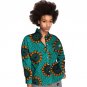 African personal tailor women printting dashiki clothes turndown collar ladies long sleeve leisure s