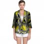 Brightly colored african print blazers women fashion tradition design dashiki clothing ladies casual