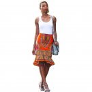 summer African dashiki batik print Irregular skirt high waist pencil dashiki skirts wax printing for