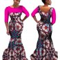 Plus Size Summer dresses women o-neck Custom Clothing Africa Wax Dashiki Slim Cut Sexy cotton natura