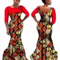 Plus Size Summer dresses women o-neck Custom Clothing Africa Wax Dashiki Slim Cut Sexy cotton natura