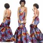 summer Women traditional african dresses Brand Custom Clothing Africa Wax Dashiki Slim Cut Sexy Dre