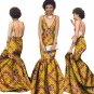 summer Women traditional african dresses Brand Custom Clothing Africa Wax Dashiki Slim Cut Sexy Dre