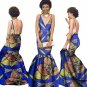 summer Women traditional african dresses Brand Custom Clothing Africa Wax Dashiki Slim Cut Sexy Dre