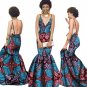 summer Women traditional african dresses Brand Custom Clothing Africa Wax Dashiki Slim Cut Sexy Dre