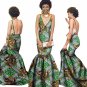 summer Women traditional african dresses Brand Custom Clothing Africa Wax Dashiki Slim Cut Sexy Dre