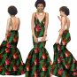 summer Women traditional african dresses Brand Custom Clothing Africa Wax Dashiki Slim Cut Sexy Dre