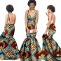 summer Women traditional african dresses Brand Custom Clothing Africa Wax Dashiki Slim Cut Sexy Dre