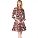 Elegant women long sleeve african print clothes fashion ladies party/wedding dashiki dress of africa