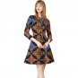 Elegant women long sleeve african print clothes fashion ladies party/wedding dashiki dress of africa