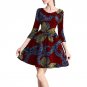 African fashion three quarter sleeve dashiki dress slim fit patchwork african clothes for women part