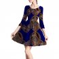 African fashion three quarter sleeve dashiki dress slim fit patchwork african clothes for women part