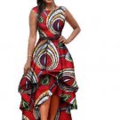 in stock african clothes for women  o-neck african embroidery bazin dress Dashiki women dress cotton
