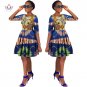 Plus Size African Wax Print Dresses for Women Ball Gown Cotton Bazin Riche Dashiki Dress African Clo
