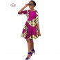 Plus Size African Wax Print Dresses for Women Ball Gown Cotton Bazin Riche Dashiki Dress African Clo