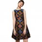 African Fashion Dresses Sleeveless Dashiki Dress Tailor Custom Made African Printing Clothes For Par