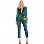 Erotogenic african print women blazer with cropped trousers sets ladies suit jacket+pant set ladies