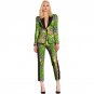 Erotogenic african print women blazer with cropped trousers sets ladies suit jacket+pant set ladies