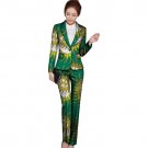 Elegant fashion african print women blazers and trousers set pant+blazer sets dashiki casual suit af