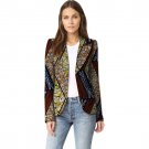 Elegant women casual balzer jackets african print fashion coats ladies casual dashiki coats of afric