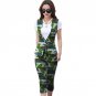 Custom african fashion women suit and calf-length trousers set ladie slim fit waistcoat+pant suits l