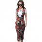 Custom african fashion women suit and calf-length trousers set ladie slim fit waistcoat+pant suits l