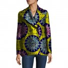 African Women Retro Blazer Female Pattern Printed Suit Outwear Outfits Custom Lady Fashion Dashiki C