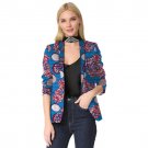 Elegant women casual balzers jackets african print fashion design style coats ladies casual dashiki 
