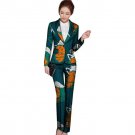 Customized african fashion print women blazers and trousers set elegant pant+blazer sets dashiki sui