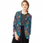 Custom Women Retro African Blazer Female Fashion Pattern Printed Suit Outwear Outfits Lady Dashiki C