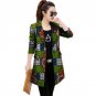 Women slim casual balzers african print fashion coats long-style design dashiki coats of africa clot