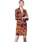 African print women skirts+blazers set fashion pattern ladies dashiki clothes formal occasions slim