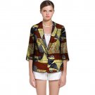 Fashion African print women blazers elegant design coats  dashiki Three Quarter suit jacket customiz