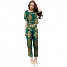African print women short sleeve top and pants set fashion pattern ladies dashiki casual ladies beau