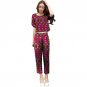 African print women short sleeve top and pants set fashion pattern ladies dashiki casual ladies beau