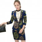 Customed african print women skirts+blazers set fashion pattern ladies dashiki clothes party/wedding