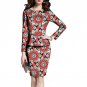 African print women long sleeve tops and fashion self cultivation skirts set pattern ladies dashiki