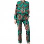 Recreational african print women long sleeve tops and long pants sets fashion pattern ladies dashiki