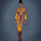 African Clothes Dashiki Dress for Women Casual Summer Hippie Print Dashiki Fabric Femme vintage prin
