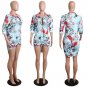 XL Plus Size Wholesale African Clothes Dashiki Dress for Women Casual Summer Hippie Print Dashiki Fa