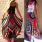 dashiki plus size long skirts womens print boho female Bohemian skirt maxi ruffle summer sun beach s
