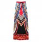 dashiki plus size long skirts womens print boho female Bohemian skirt maxi ruffle summer sun beach s