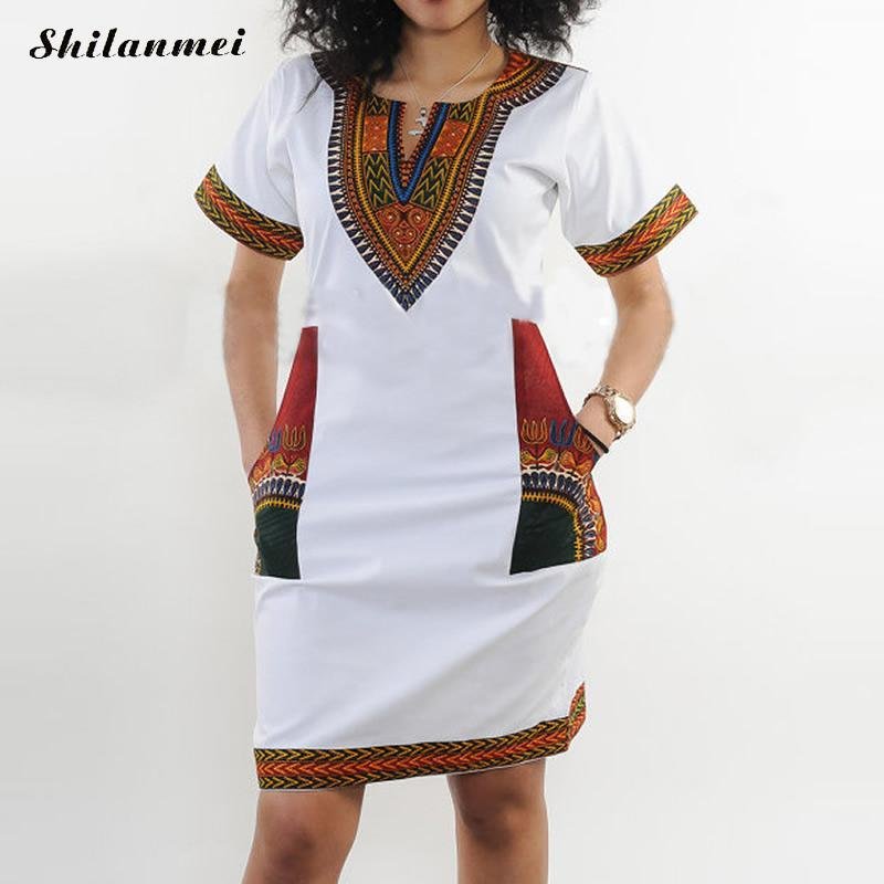 High Quality 2017 Summer Dress Women\'s Short Sleeve Vintage Floral Print office Bodycon Dashiki Pen