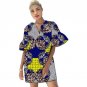 Women dashiki tops flare sleeve design t shirt ankara prints african clothes fashion for party/wedin