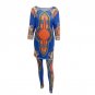 2017 New 2 Piece Set Bodysuit Woman Dashiki Sets Fashion Printed Ladies Pants Suits For African Pant